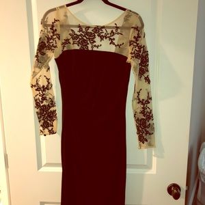 David Meister black with cream dress!